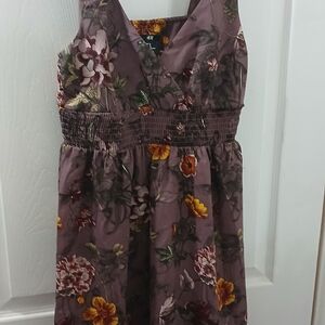 Floral Kids Dress - Purple and Yellow